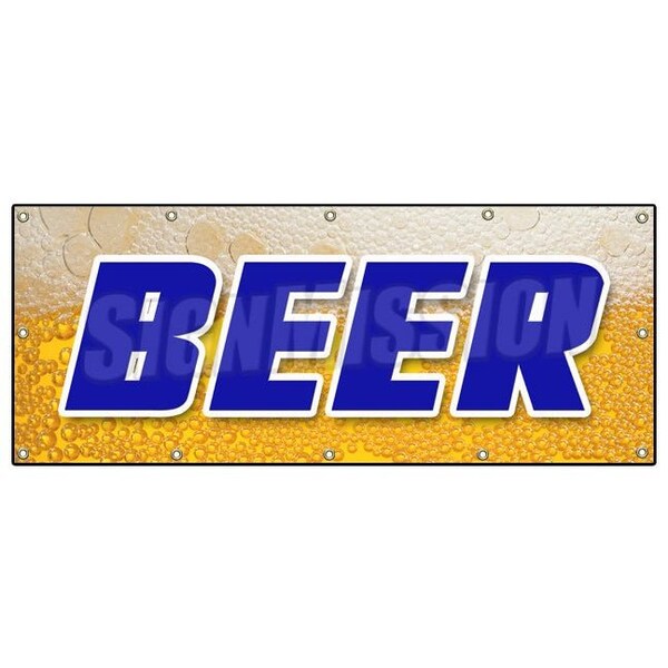 BEER BANNER SIGN brew beer beverage keg bar restaurant liquor